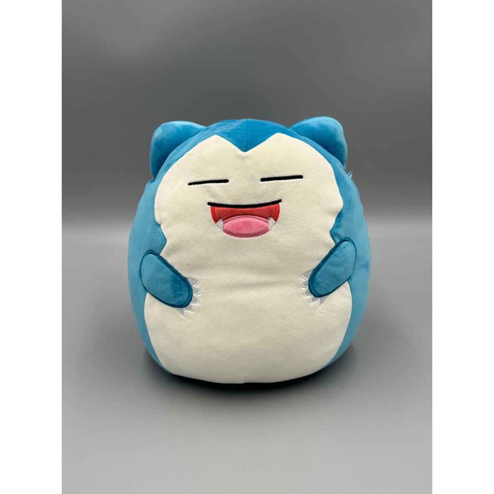Squishmallows Pokemon Snorlax Plush Laughing Face Blue 9" Stuffed Toy Kellytoy